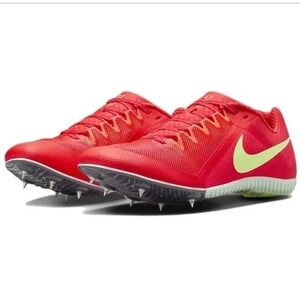 Nike Zoom Rival Multi Bright Crimson Lime Track Spikes FZ9664-600 Men's 8